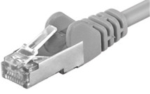 Premiumcord CAT6a S-FTP 1,5m šedý síťový kabel