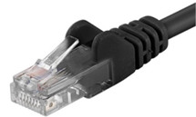 PremiumCord CAT5e UTP 7m černý síťový kabel