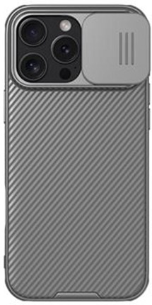 Nillkin CamShield Pro zadní kryt s krytkou kamery pro Apple iPhone 16 Pro Max šedý