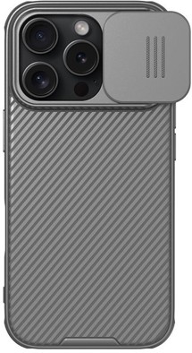 Nillkin CamShield Pro zadní kryt s krytkou kamery pro Apple iPhone 16 Pro šedý