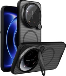 Nillkin CamShield Prop Magnetic zadní kryt s krytkou kamery/stojánkem a MagSafe pro Xiaomi 17 Ultra černý / čirý