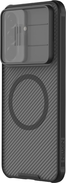 Nillkin CamShield Pro Magnetic zadní kryt s krytkou kamery a zabudovanými magnety pro Samsung Galaxy A57 černý/čirý