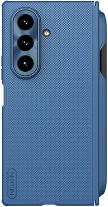 Nillkin Super Frosted Fold Magnetic zadní kryt s držákem S Pen a MagSafe magnety pro Samsung Galaxy Z Fold7 modrý