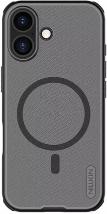 Nillkin Super Frosted Pro Magnetic zadní kryt se zabudovanými magnety pro Apple iPhone 17 čirý/černý