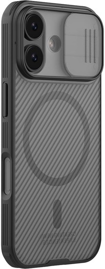 Nillkin CamShield Pro Magnetic zadní kryt s krytkou kamery a zabudovanými magnety pro Apple iPhone 17 šedý/černý