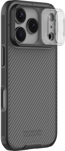 Nillkin CamShield Pro zadní kryt s krytkou kamery pro Apple iPhone 17 Pro šedý/černý