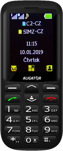 Aligator A700 Senior Black + nabíjecí stojánek