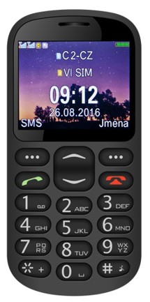 Aligator A880 GPS Senior Black + nabíjecí stojánek