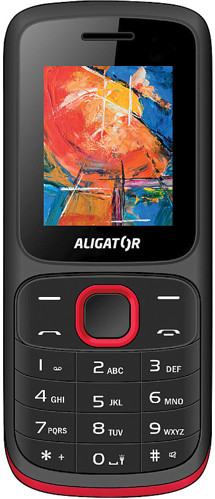 Aligator D210 Dual SIM černo-červený