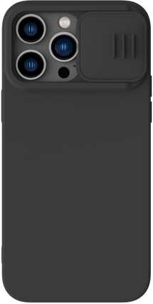 Nillkin CamShield Silky zadní silikonový kryt s krytkou kamery pro Apple iPhone 14 Pro černý