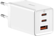Baseus GaN5 Pro 65W PD / QC nabíječka s kabelem USB-C bílá