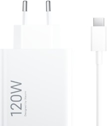 Xiaomi 120W HyperCharge USB-A nabíječka s kabelem USB-C bílá (MDY-14-EE)