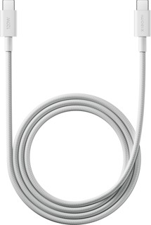 Xiaomi USB-C / USB-C 120W 1m opletený bílý kabel