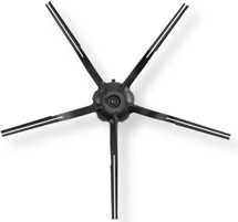 Roborock boční pětiramenný kartáč pro Q5 Pro/Q5 Pro+ černý