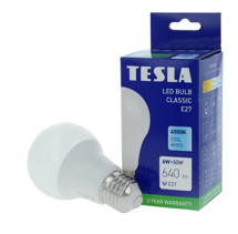 TESLA BL270665-1 – LED bulb žárovka E27, 6W, 640 lm, 6500K, studená bílá