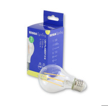 TESLA BL270927-2 – LED filament retro bulb žárovka E27, 9W, 1055 lm, 2700K, teplá bílá, čirá