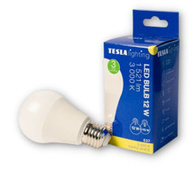 TESLA BL271230-1 – LED bulb žárovka E27, 12W, 1521 lm, 3000K, teplá bílá