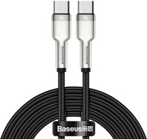 Baseus Cafule Series USB-C / USB-C 100W 2m opletený černý kabel