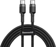 Baseus Cafule Series USB-C / USB-C 60W 2m opletený černý / šedý kabel