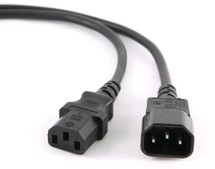 C-TECH 3pin VDE, 1.8m černý prodlužovací kabel