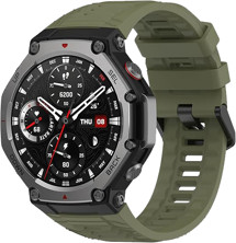 CELLFISH silikonový řemínek pro Amazfit T-Rex 3 zelený