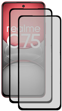 CELLFISH DUO 5D tvrzené sklo pro realme C75 Full-Frame černé 2ks