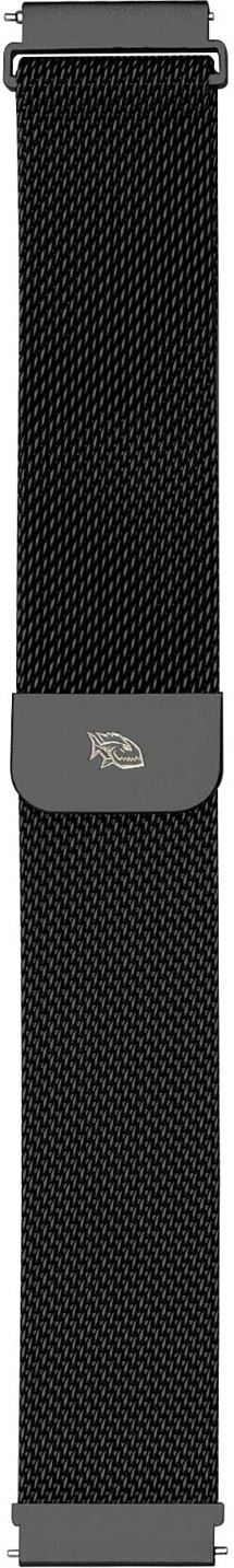 CELLFISH magnetický řemínek milánský tah 20mm Quick Release pro smartwatch černý