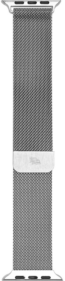 CELLFISH magnetický řemínek milánský tah Apple Watch 42 / 44 / 45 / 49mm stříbrný