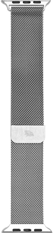 CELLFISH magnetický řemínek milánský tah Apple Watch 42 / 44 / 45 / 49mm stříbrný