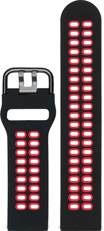 CELLFISH eXtreme silikonový řemínek 22mm Quick Release černý / červený