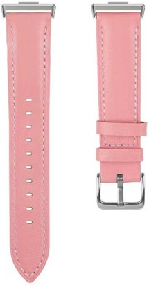 CELLFISH kožený řemínek pro Huawei Watch Fit 3 / Fit 4 / Fit 4 Pro růžový