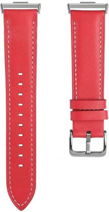 CELLFISH kožený řemínek pro Huawei Watch Fit 3 / Fit 4 / Fit 4 Pro červený