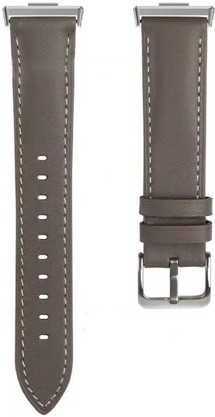 CELLFISH kožený řemínek pro Huawei Watch Fit 3 / Fit 4 / Fit 4 Pro šedý