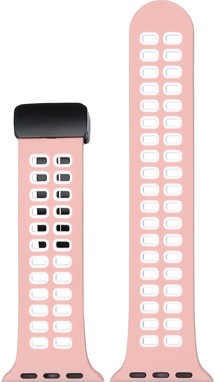 CELLFISH eXtreme silikonový řemínek Apple Watch 38 / 40 / 41mm růžový / bílý