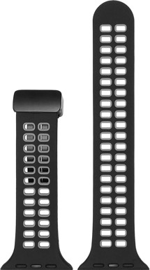 CELLFISH eXtreme silikonový řemínek Apple Watch 42 / 44 / 45 / 49mm černý / šedý