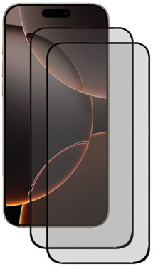 CELLFISH DUO 5D tvrzené sklo pro Apple iPhone 16 Pro Max / 17 Pro Max Full-Frame černé 2ks
