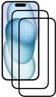 CELLFISH DUO 5D tvrzené sklo pro Apple iPhone 15/16 Full-Frame černé 2ks