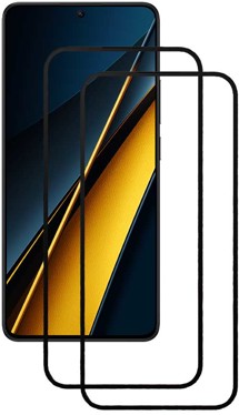CELLFISH DUO 5D tvrzené sklo pro POCO X6 Pro 5G Full-Frame černé 2ks