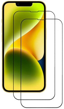 CELLFISH DUO 5D tvrzené sklo pro Apple iPhone 13 / 13 Pro / 14 / 16e Full-Frame černé 2ks
