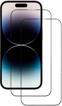 CELLFISH DUO 5D tvrzené sklo pro Apple iPhone 14 Pro Full-Frame černé 2ks