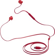 JBL Tune 305C USB-C drátová sluchátka červená