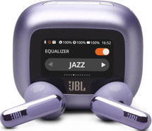 JBL Live Flex 3 bezdrátová sluchátka s dotykovým displejem a potlačením hluku fialová