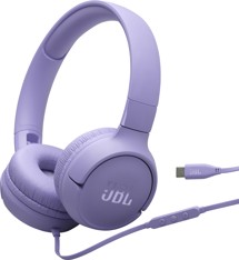 JBL Tune 520C USB-C drátová náhlavní sluchátka fialová