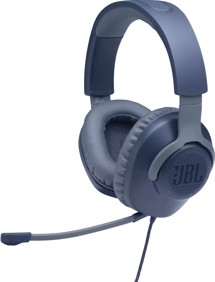 JBL Quantum 100 náhlavní herní sluchátka s odnímatelným mikrofonem modrá