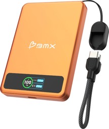 BMX SolidSafe 5K Solid-State magnetická powerbanka 20W 5000mAh oranžová