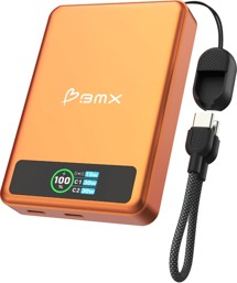 BMX SolidSafe 10K Solid-State magnetická powerbanka 30W 10000mAh oranžová