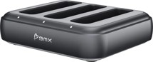 BMX SolidSafe nabíjecí stanice na powerbanky se 3 sloty černá
