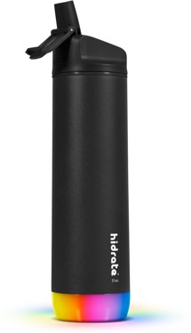 HidrateSpark PRO chytrá lahev s brčkem 620 ml černá