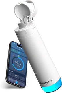 HidrateSpark PRO 2 chytrá lahev s brčkem 621 ml bílá
