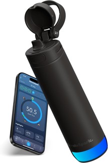 HidrateSpark PRO 2 chytrá lahev s brčkem 621 ml černá